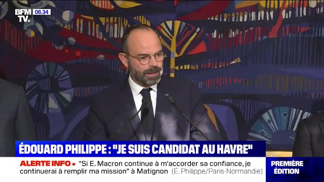 Municipales: Édouard Philippe annonce être candidat au Havre en tant que tête de liste