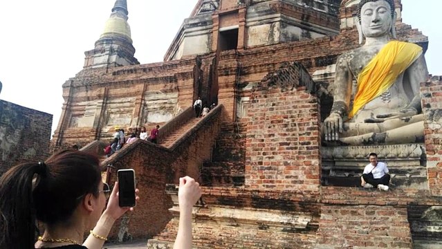 Ayutthaya, Wat Ratchaburana, King Naresuan Palace, Bangkok Streets, Thai Cambodia Part 8-44, 12 Jan 20