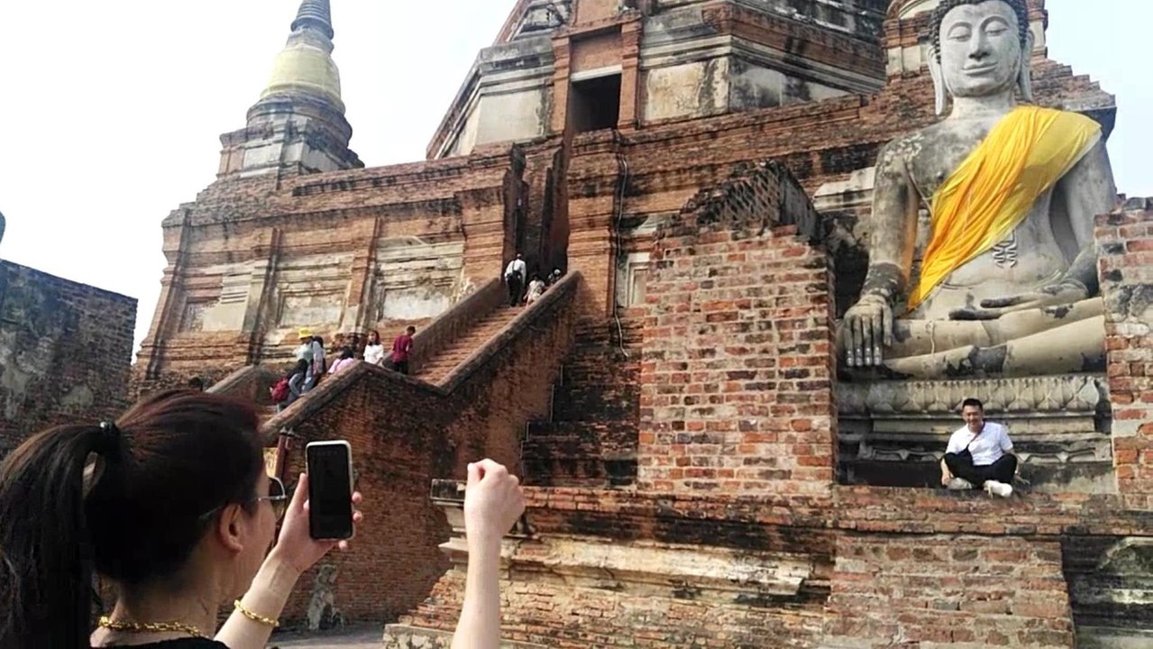 Ayutthaya, Wat Ratchaburana, King Naresuan Palace, Bangkok Streets,  Thai Cambodia Part 8-44, 12 Jan 20