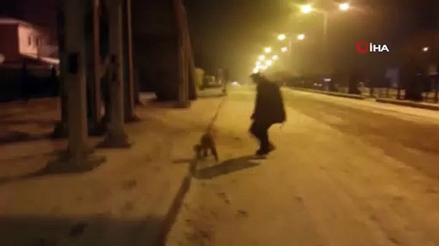 Köpeğin imdadına duyarlı vatandaş yetişti