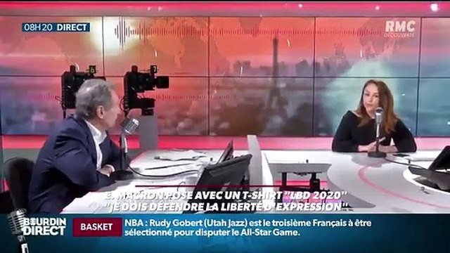 Macron et le T-Shirt anti-LBD: le coup de gueule d'un syndicat ce matin chez Bourdin qui offre un T-Shirt sur les 59 suicides dans la police au Président