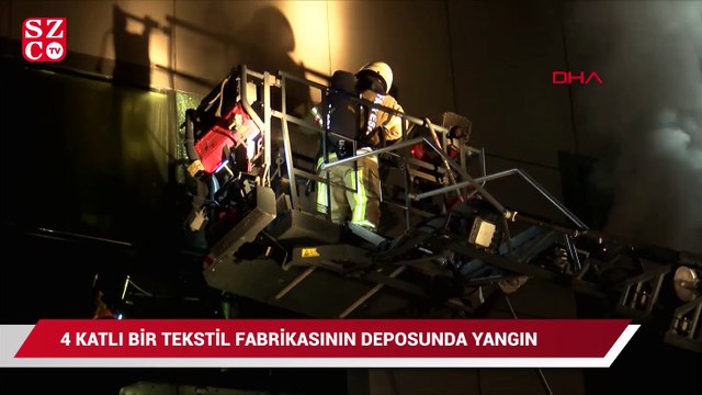 Dört katlı tekstil fabrikası küle döndü