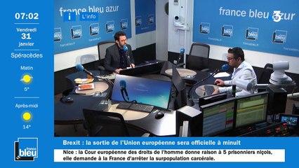 La matinale de France Bleu Azur du 31/01/2020