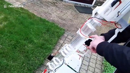 Dutch man creates homemade 'laser rifle' that can burn paper from a distance