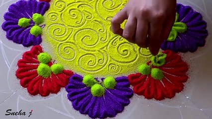 Beautiful FESTIVAL'S rangoli designs with colours