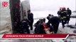 Erzincan'da yolcu otobüsü devrildi, 46 yaralı