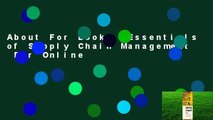 About For Books  Essentials of Supply Chain Management  For Online