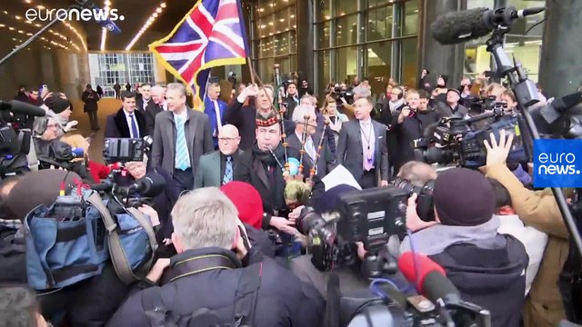 Watch: Brexit Party MEPs leave Brussels for the last time