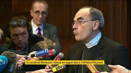 Affaire Preynat : le cardinal Barbarin relaxé en appel