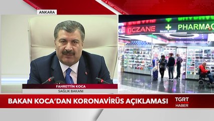 Sağlık Bakanı Koca: Türkiye'de Kesin Koronavirüsü Tanısı Koyulan Hasta Bulunmuyor