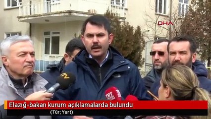 Elazığ-bakan kurum açıklamalarda bulundu