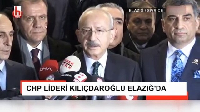 Kılıçdaroğlu, deprem bölgesinde açıklama yaparken artçı bir deprem meydana geldi