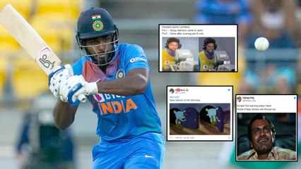 IND VS NZ 2020 4th T20I: Sanju Samson Fails, Fans Trolling With Memes