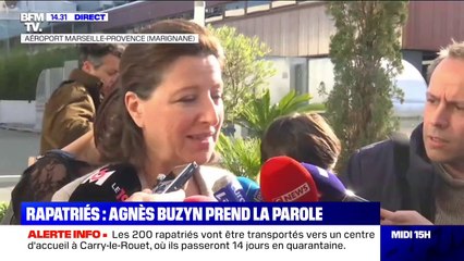 Agnès Buzyn déclare que des "tests sont prévus demain" pour les français rapatriés de Wuhan
