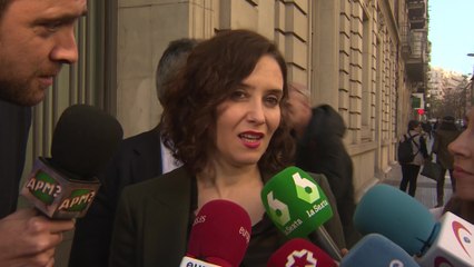 Ayuso: "Veo muy oportuno que nos unamos"