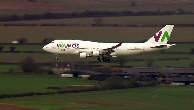 Plane carrying Brits from Wuhan lands at RAF Brize Norton