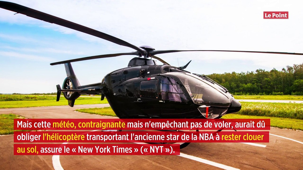 L'hélicoptère de Kobe Bryant n'était pas autorisé à voler dans ces conditions