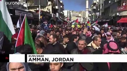 Download Video: Giordania: proteste contro il piano della Casa Bianca