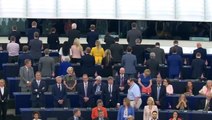 Brexit Party MEPs turn their backs on Ode To Joy performance