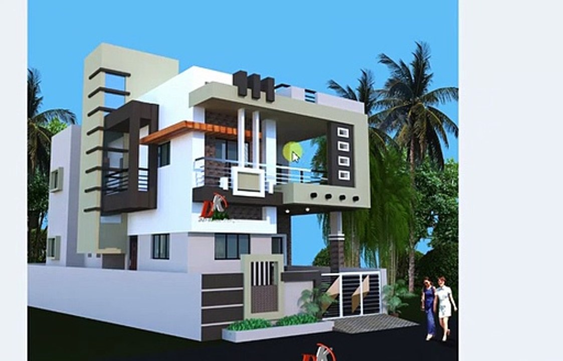 25 FT WIDE HOUSE FRONT DESIGN WITH COLOR OPTIONS