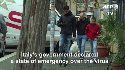 Romans react after government declares emergency state over coronavirus