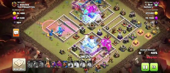 how to 3 star th12 base max with ed drag