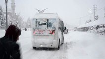 Bitlis'te yoğun kar ulaşımı aksattı