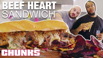 Chunks Valentine's Day Beef Heart Sandwich
