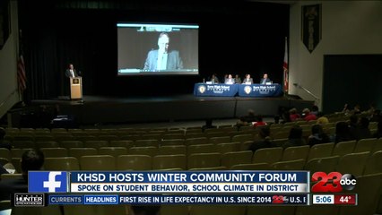 KHSD hosts winter community forum
