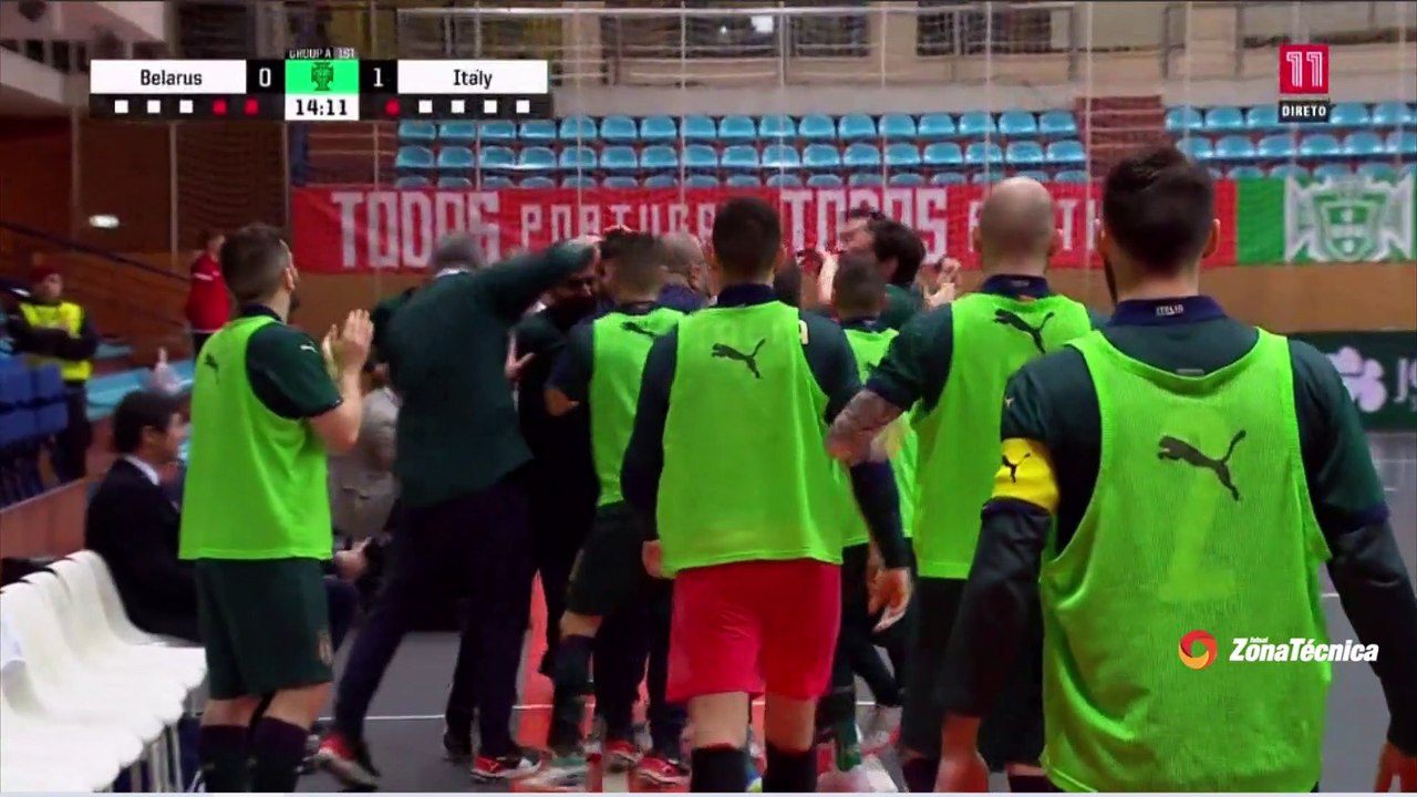 Itália 5-3 Bielorrússia | Apuramento Mundial 2020 | Ronda de Elite