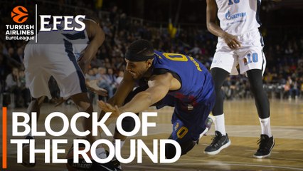 Efes Block of the Round: Brandon Davies, FC Barcelona