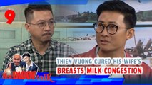 The daddy cured his wife's breasts milk congestion