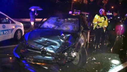 D-100 Karayolunda trafik kazası; ikisi polis dört kişi yaralandı