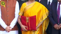 Budget 2020: Sitharaman With 'Bahi-Khaata' Outside the Ministry
