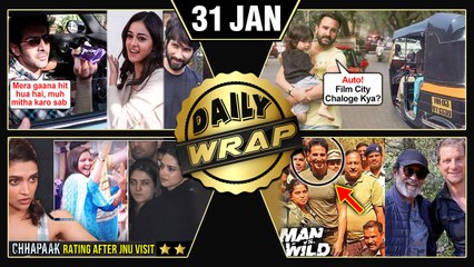 Saif, Taimur's Auto Ride, Akshay Kumar In Man VS Wild, Deepika On Chhapaak's Low Rating |Top 10 News