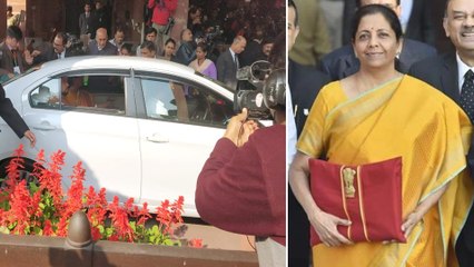 #Budget2020 : Nirmala Sitharaman Arrives At Parliament With 'Bahi Khata'