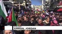 الأردن يخرج احتجاجا على خطة ترامب - نتنياهو 