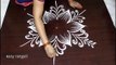 Beginners Friday rangoli kolam designs by Suneetha    simple cute n pretty muggulu with dots