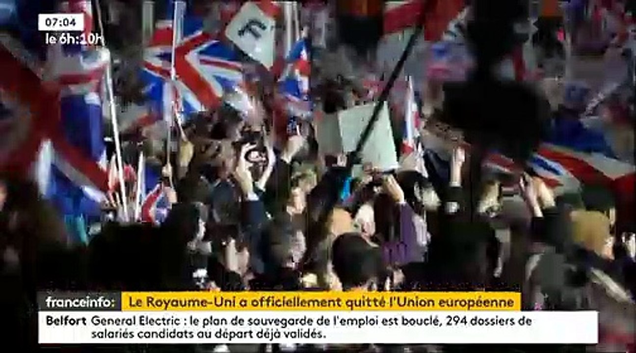 Des milliers de Brexiters se sont rassemblés à Parliament Square cette nuit à Londres, pour célébrer la sortie de la Grande-Bretagne de l’Union européenne