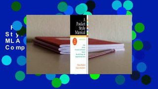 Full E-book  A Pocket Style Manual, 2016 MLA Update Edition Complete