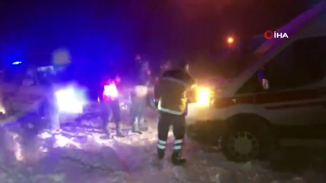 Kars’ta tipide mahsur kalan hasta kurtarıldı