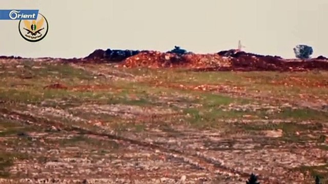 تدمير دبابة لميليشيا أسد على محور الراشدين غرب حلب