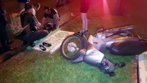 Mulher sofre queda de motocicleta e socorristas do Siate são mobilizados ao Coqueiral