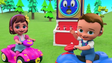 Learn Street Vehicles Names for Children with Baby Boy and Sophia Fun Play with Wheel Toy Set 3D - YouTube