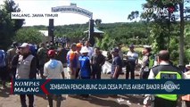 Jembatan Penghubung 2 Desa Putus Usai Diterjang Banjir Bandang