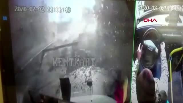 Ordu samsun-ordu karayolunda heyelan kamerada -