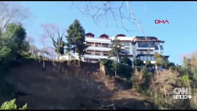 Samsun-Ordu karayolunda heyelan