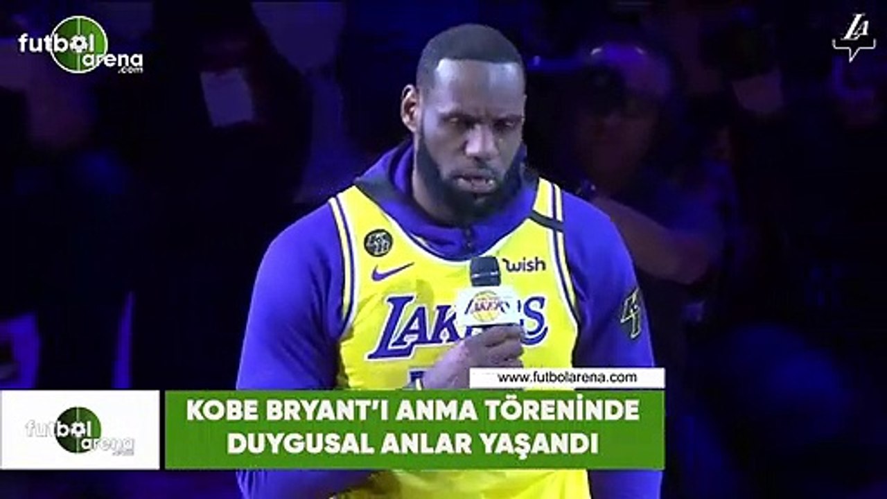 Kobe Bryant'ın anma töreninde duygusal anlar yaşandı