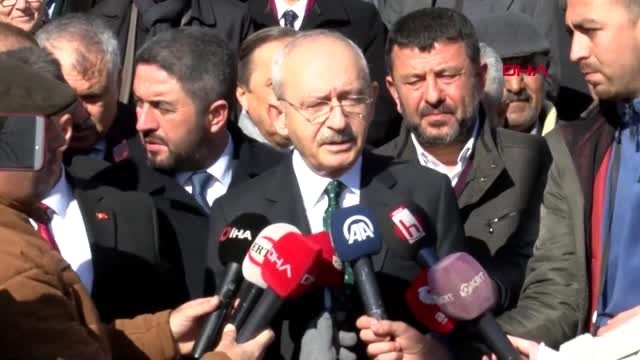 Kılıçdaroğlu deprem bölgesi malatya'da