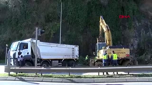 Ordu samsun-ordu karayolunda heyelan